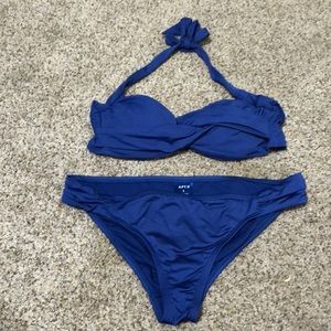 Royal blue bikini LN size large